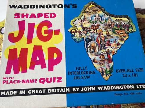 Waddingtons shaped jig - shaped, jig-map