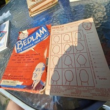 1940s Bedlam  It's Even Funnier Than Beetle Family Board Game Vintage Tablegame