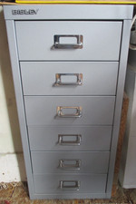 BISLEY 6 Drawer Silver Grey