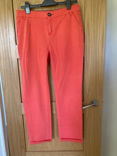Ladies chinos cotton orange - ladies,