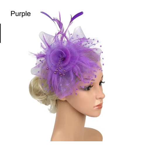 Women fascinator hat mesh - women,