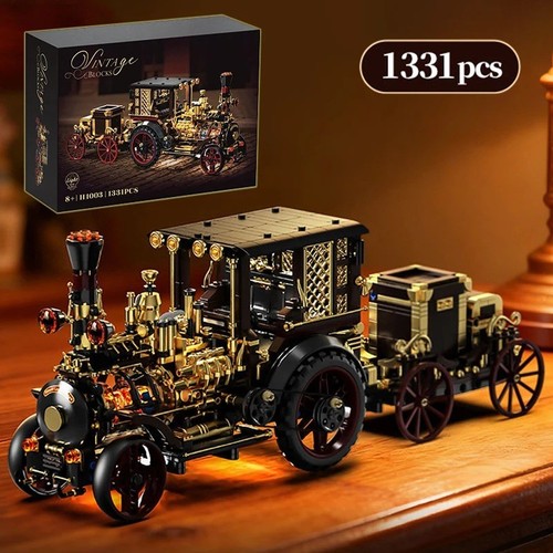 Vintage mechanical steam car - mechanical,