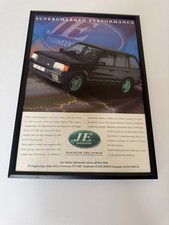 FRAMED Original Range Rover P38 Supercharged JE Magazine Advert Man Cave Retro a