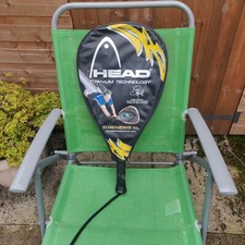 HEAD Titanium Racquetball Racket Ti Crush II Size 3 5/8 Sudsy Mochik w/ Cover