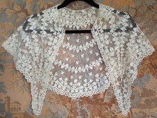 Embroidered lace collar - lace, shawl