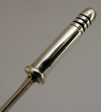 ENGLISH SOLID STERLING SILVER BULLET SPOON 1926 ANTIQUE SHOOTING MILITARY
