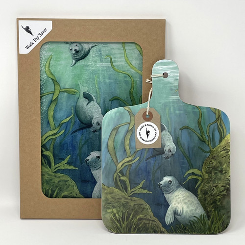 Grey seals image - grey, worktop