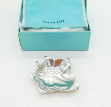 Tiffany & Co. Sterling Silver Maple Leaf Jewellery Dish Vintage c1970 Boxed