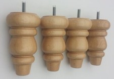 NEW solid beech turned wooden