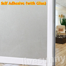 5M Frosted Window Film Privacy Glass Etched Vinyl Bubble Free Self Adhesive.Roll
