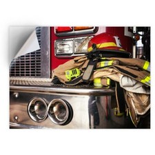 1x Vinyl Sticker Fireman
