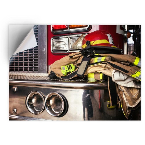 Vinyl sticker fireman - sticker,