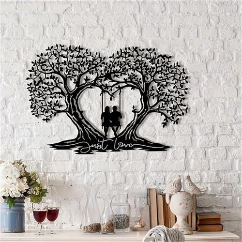 Love tree metal wall - love,