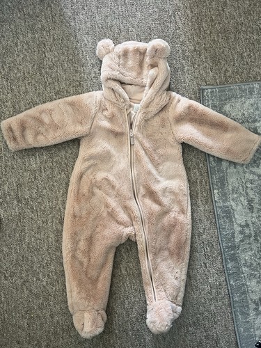 Pink fur pramsuit - fur,