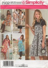 Simplicity Sewing Pattern 2932 Aprons Fitted Full and Sized for 14 16 18 20 New