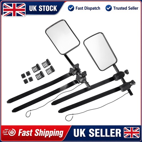 Flat caravan towing - flat, mirrors