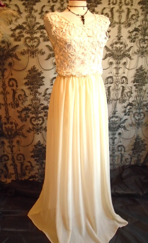 Maxi dress crochet lace - crochet,