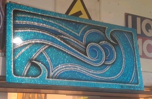 Lowrider painted wall art - painted,