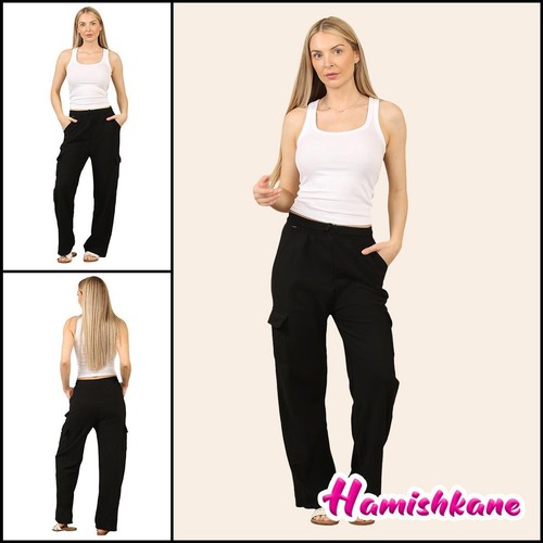 Fleece cargo trousers womens - trousers,