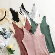1Pc Women's Vest Lace Top