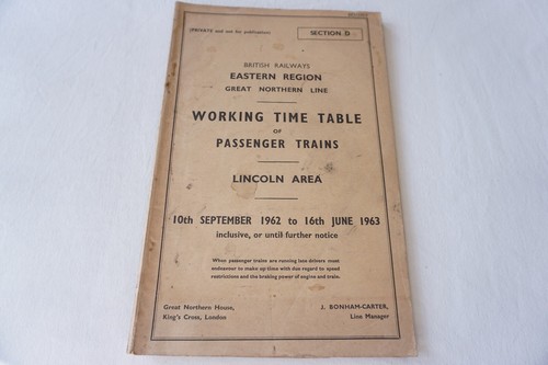 1962 eastern region - region, railway