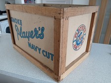 PLAYERS NAVY CUT CIGARETTE BOX SHIPPING CRATE LARGE CRATE ORIGINAL BOX 1957