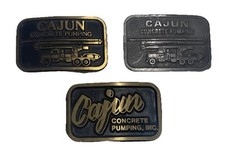 Lot 3 Brass/Metal Belt Buckles