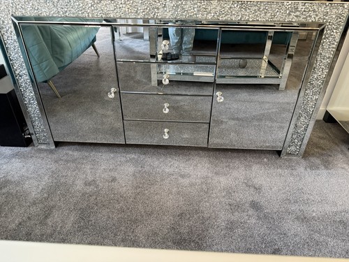Mirrored crushed diamond - mirrored,
