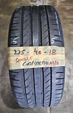 225/40 R18 Continental Sport Contact 5  92W  SSR  6mm Tread  2254018 RUNFLAT