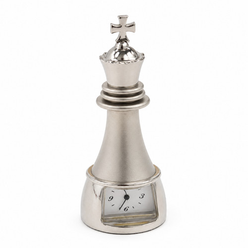 Chess piece miniature clock - chess,