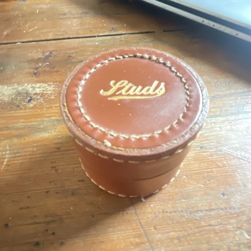 Vintage leather stud - vintage, box