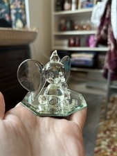 Disneyland Paris Glass Dumbo and Stand Walt Disney