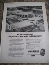 AVON TYRES RACING RALLYING ROAD TYRES 1975 POSTER ADVERT APPROX A4 SIZE file 19