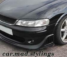 White Plastic Eyebrows to fit VAUXHALL VECTRA B (Eyelids/Kit/Light/Brows GSI/SRI