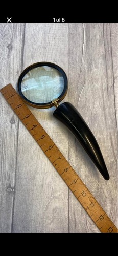 Vintage horn handle magnifying - vintage,