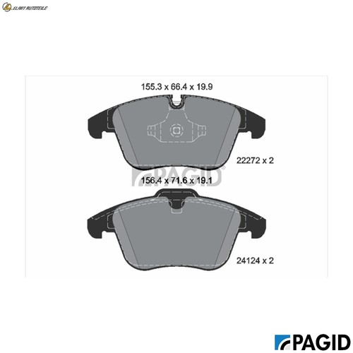 Brake pad set - , disc