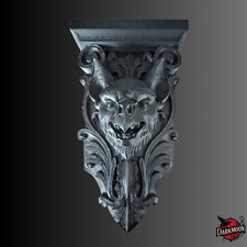Gothic Bat Corbel Style Shelf