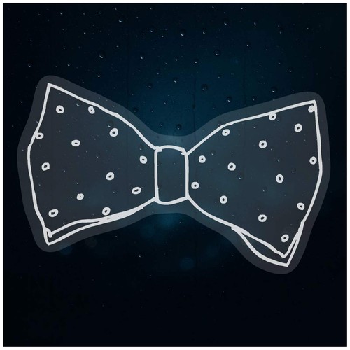 Bow tie static window clings - 'bow, tie'
