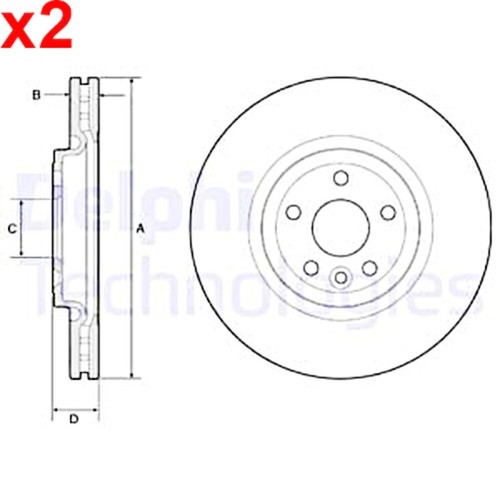 Brake disc delphi fits - brake,