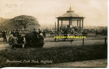 The Bandstand,Firth Park,Sheffield.  Posted 1915, Real Photo Postcard.     B8093