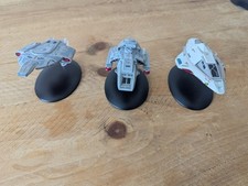 Star Trek Eaglemoss Collection #9 USS Defiant #32 Runabout #38 Delta Flyer