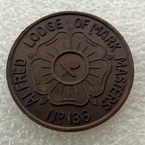 England masonic token alfred - england,