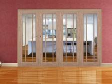 bifold doors clear glass internal folding door langdale oak composite door