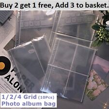 10Pcs A5 Binder Sleeves 1P 2P 4P Photo Album Binder Refill Inner Card Photocard