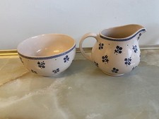 Laura Ashley Petite Fleur Milk Jug & Sugar Bowl