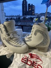 Edea Ice Fly Figure Boots Only - White Ice Skating 255 C