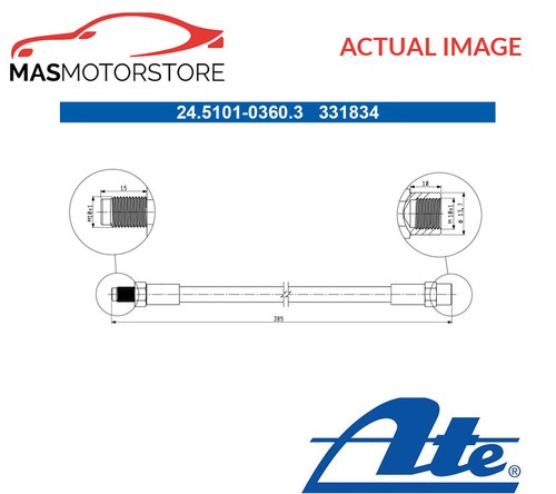 Brake hose line - line, front