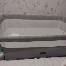 Baby Crib Cot Bed with Mattress Bedside Sleeper for Newborn 