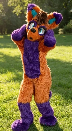 Long fur husky - fur, mascot