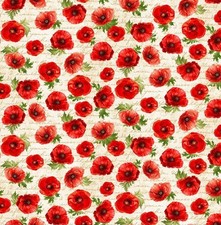 Timeless Treasures Poppy